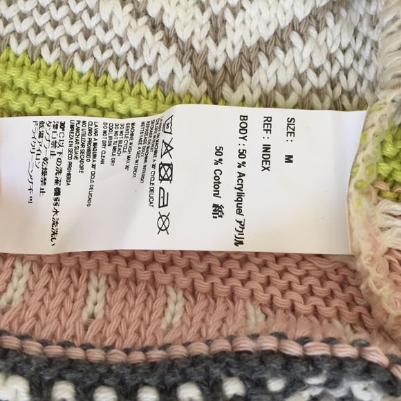 ANTHROPOLOGIE Striped Fairisle Jumper, Multi, M - Picture 6 of 7